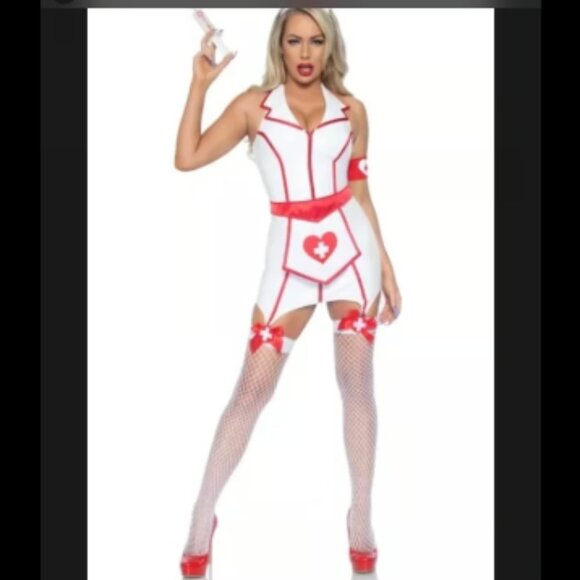 ER Hottie Adult Costume - Sexy Nurse - Halloween Cosplay - NEW - Picture 1 of 4